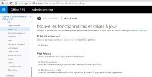 "Configuration des Nouvelles fonctionnalités et mises à jour dans Office 365"