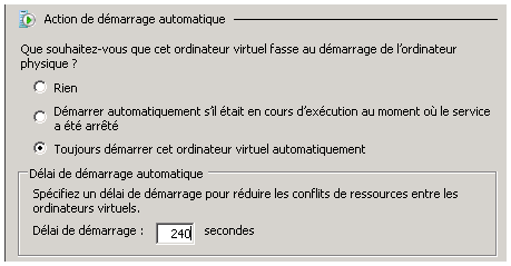 "Retarder le démarrage d'une machine virtuelle sur HyperV"